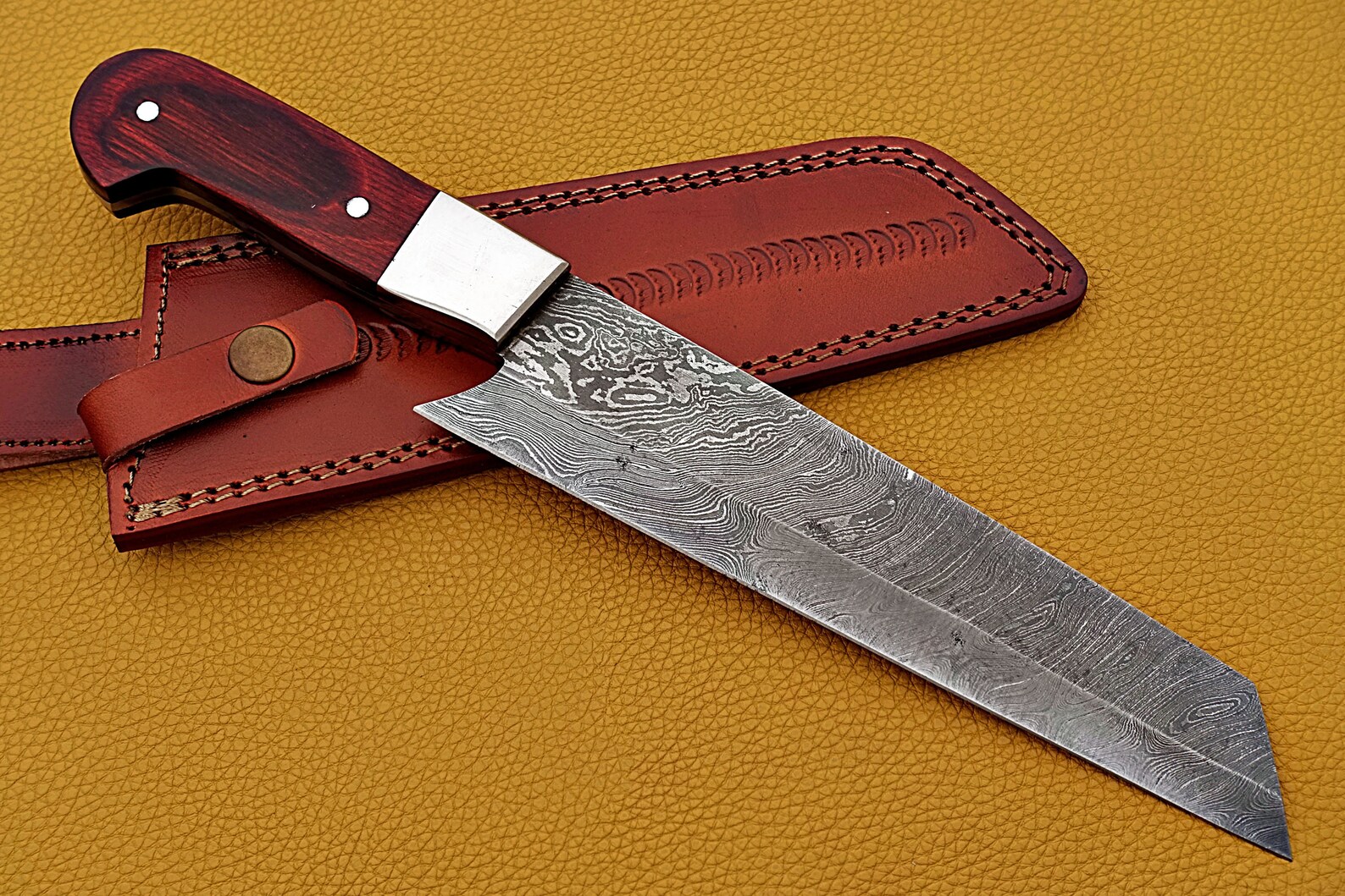 Damascus Steel Handmade Chef Knife Etsy
