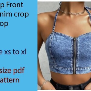 Top cropped jeans discount