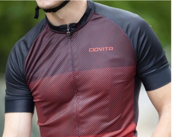 Mens Classic Long Sleeve Cycling Jersey Retro Top Full Zipper Outdoor Bike Shirt 