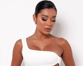 pdf pattern . Sweet Taste Crop Top. cropped top. sexy crop top. tank top pattern . one shoulder top . bra top. crop top. sewing pattern .