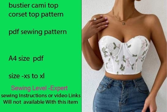 Bustier Pdf Pattern -  Singapore