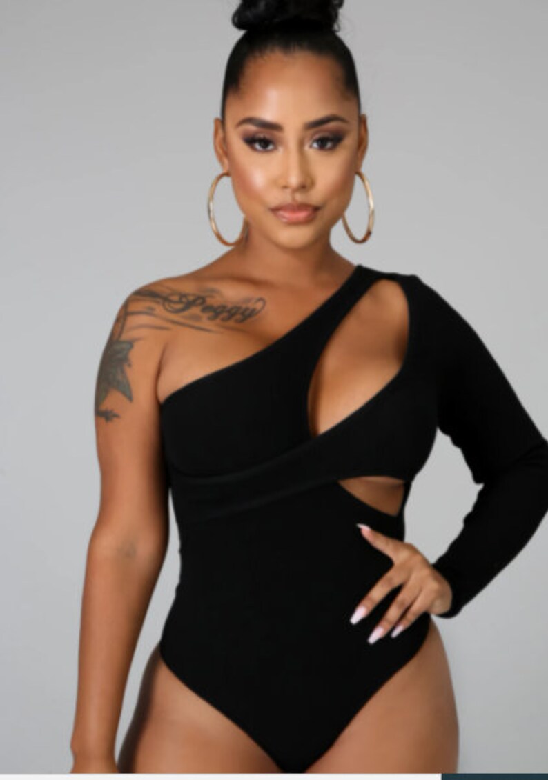 Pdf Pattern . Cut Out Bodysuit. Sexy Body Suit. One Shoulder Etsy