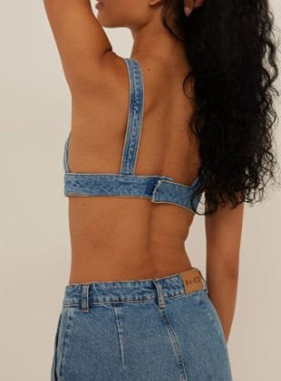 A4 Size Pdf Sewing Pattern .denim Bralette Pattern . Denim Bra