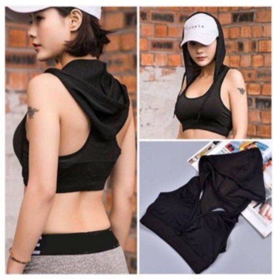 Pdf Pattern . Push up Sport Bra Hoodie. Workout Bra Hoodie