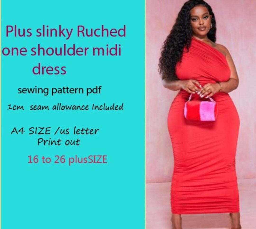 plus-size-pdf-sewing-pattern-plus-taupe-slinky-ruched-one-shoulder