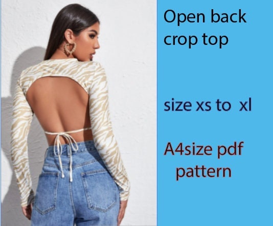 Open Back Crop Top - Women - Ready-to-Wear