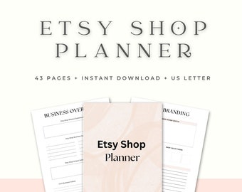 Etsy Shop Planner: Printable Business Organizer (Instant Download)
