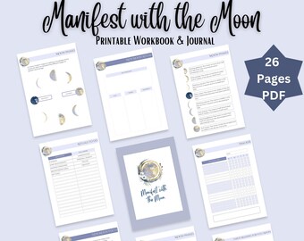 Manifest with the Moon Printable Workbook and Journal | Instant Download