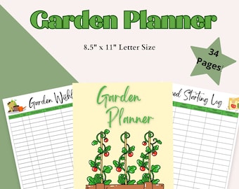Agenda de jardin imprimable : mise en page, suivi des semences, journal des récoltes (PDF)