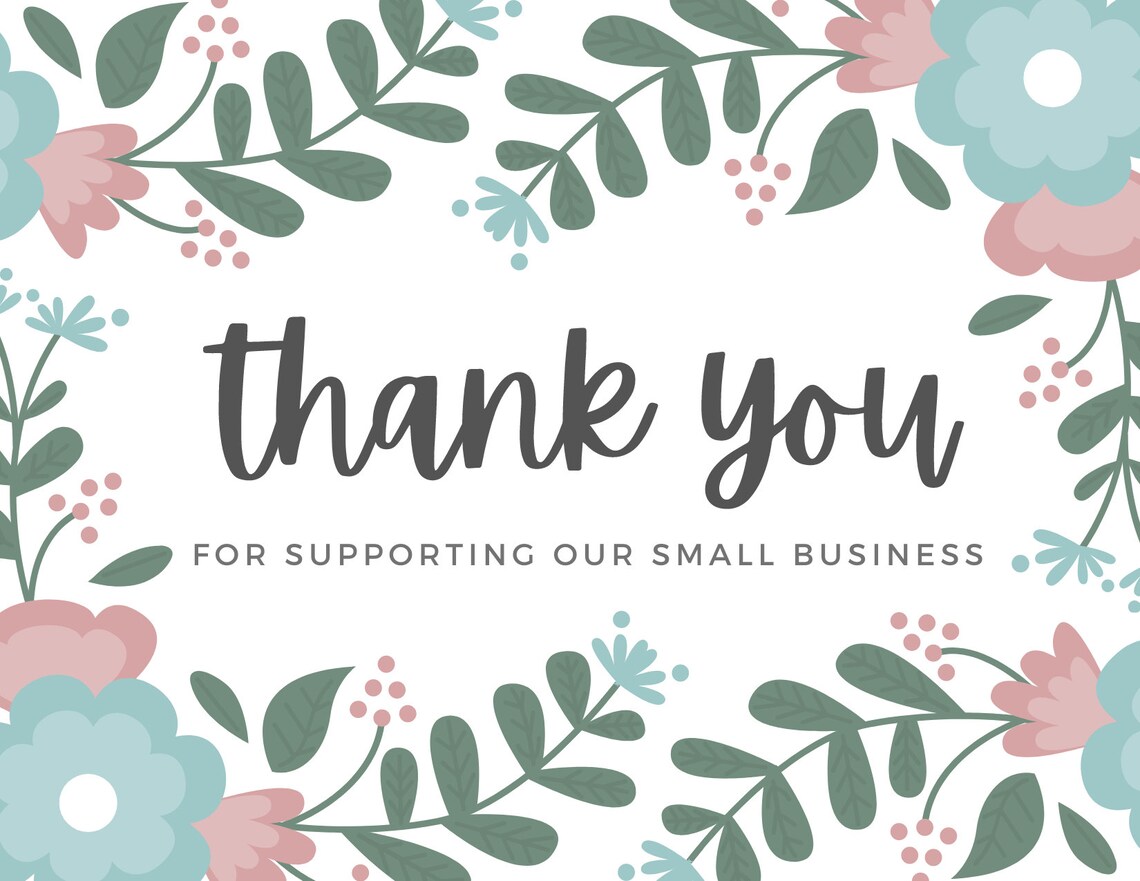 Thank You Postcard Printable Postcard Thank You Card - Etsy