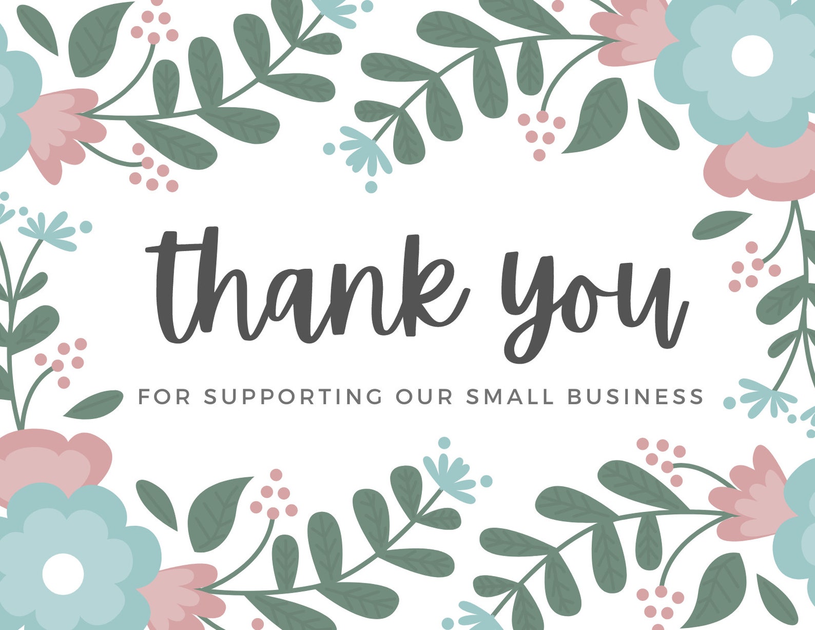 Thank You Postcard Printable Postcard Thank You Card Etsy Thank You Postcard Printable Postcard Thank You Card Etsy