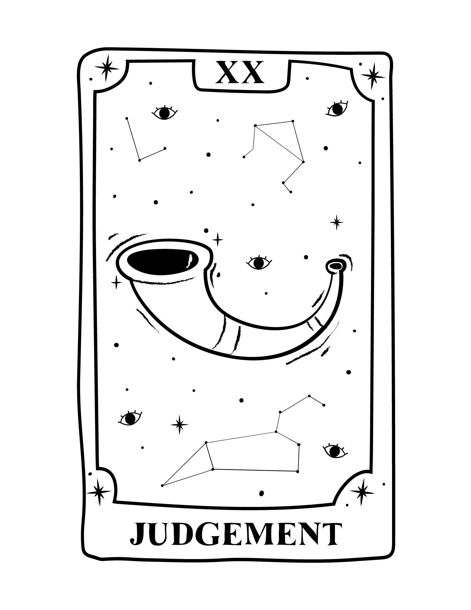 Tarot Coloring Pages Tarot Card Coloring Pages Coloring - Etsy
