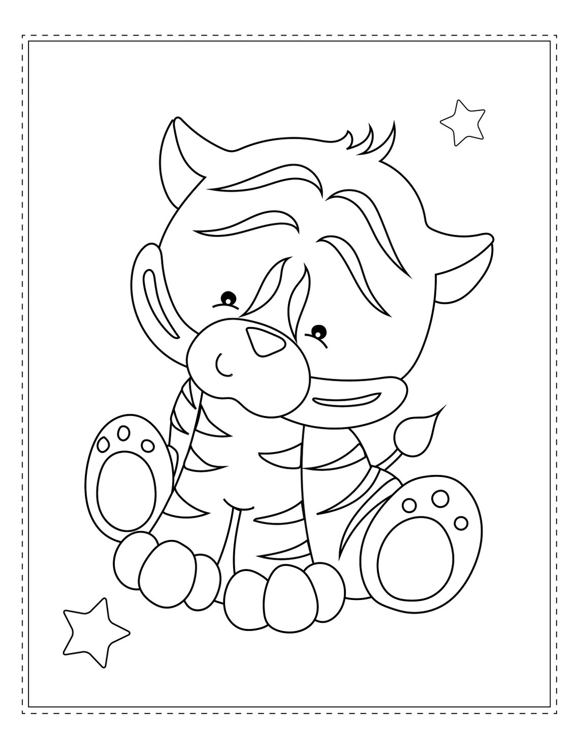 Safari Animals Coloring Book Safari Animals Coloring Book - Etsy