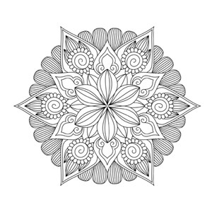 Mandala, Mandala-Malvorlagen, druckbare Mandala-Seite, druckbare Malvorlagen, Mandalas, Malvorlagen für Erwachsene, Mandala-Malvorlagen Bild 7