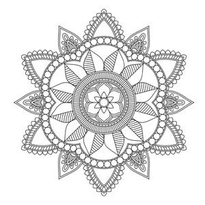Mandala, Mandala-Malvorlagen, druckbare Mandala-Seite, druckbare Malvorlagen, Mandalas, Malvorlagen für Erwachsene, Mandala-Malvorlagen Bild 5