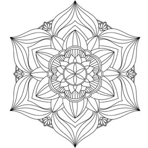 Mandala, Mandala-Malvorlagen, druckbare Mandala-Seite, druckbare Malvorlagen, Mandalas, Malvorlagen für Erwachsene, Mandala-Malvorlagen Bild 2