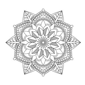 Mandala, Mandala-Malvorlagen, druckbare Mandala-Seite, druckbare Malvorlagen, Mandalas, Malvorlagen für Erwachsene, Mandala-Malvorlagen Bild 10