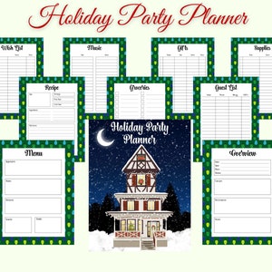 Holiday Party Planner, Printable Holiday Party Planner, Party Planner, Printable Party Planner, Holiday Planner, Christmas Party Planner