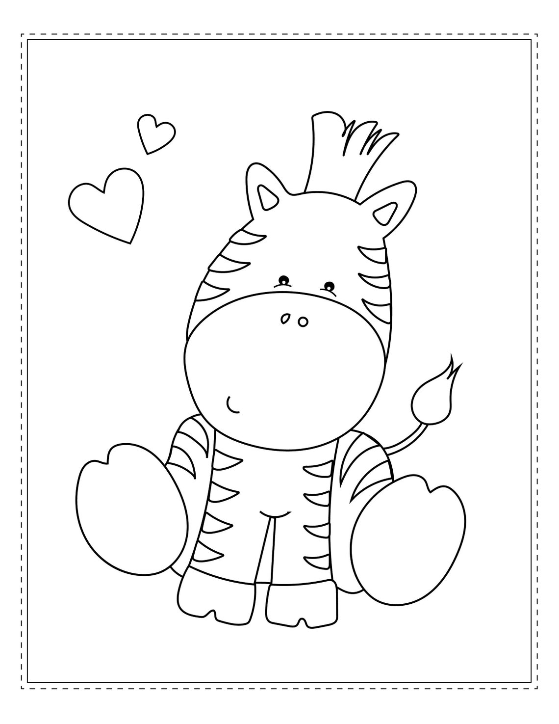 Safari Animals Coloring Book Safari Animals Coloring Book - Etsy