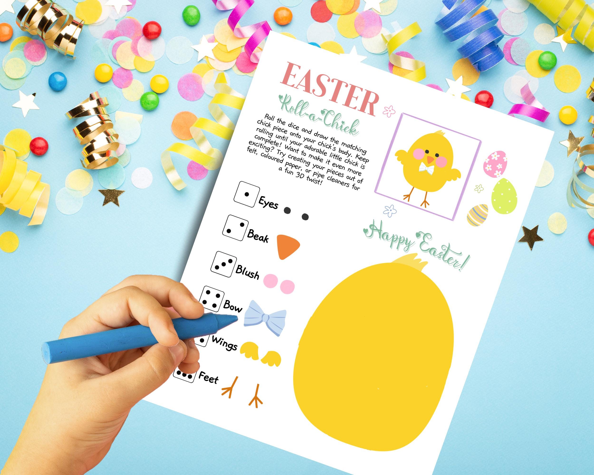 Easter Roll a Chick Game Printable – Fun Preschool Easter Activity ...