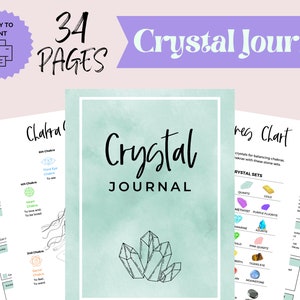 Printable Crystal Journal and Workbook