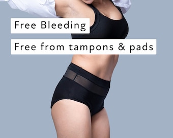 Free-Bleeding - Goat Union Overnight Period Underwear for Heavy Flow - Highly Absorbent & Leakproof - OEKO-TEX Certified Materials