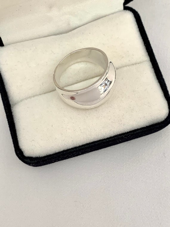 Wide Sterling Silver Band Ring