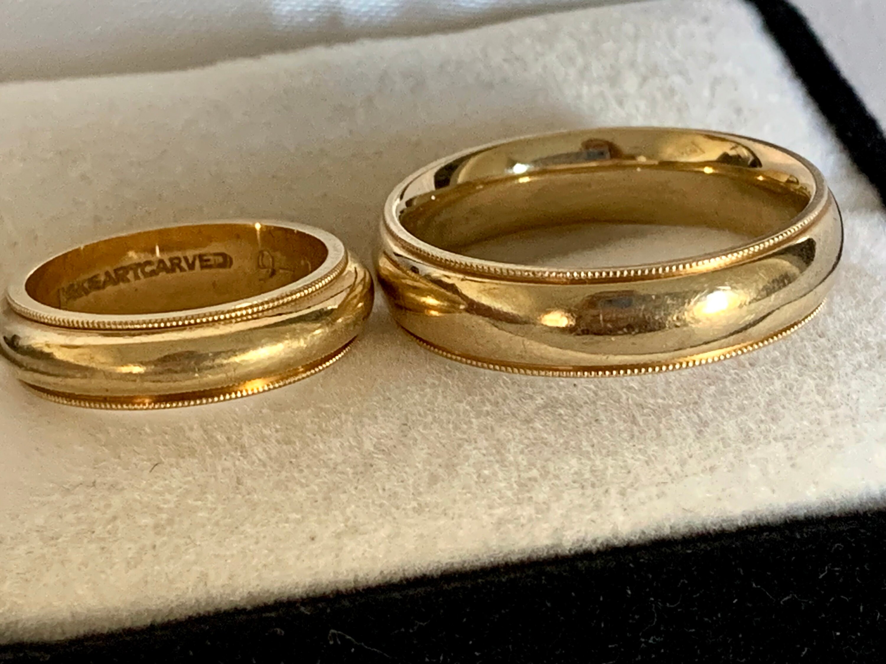 Artcarved 14K Gold Wedding Band Set - Etsy Artcarved 14K Gold Wedding Band Set - Etsy