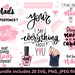 Nails PNG | Salon Content | Makeup Themed Digital Files | Instant Download | Nail Polish SVG | Polish 