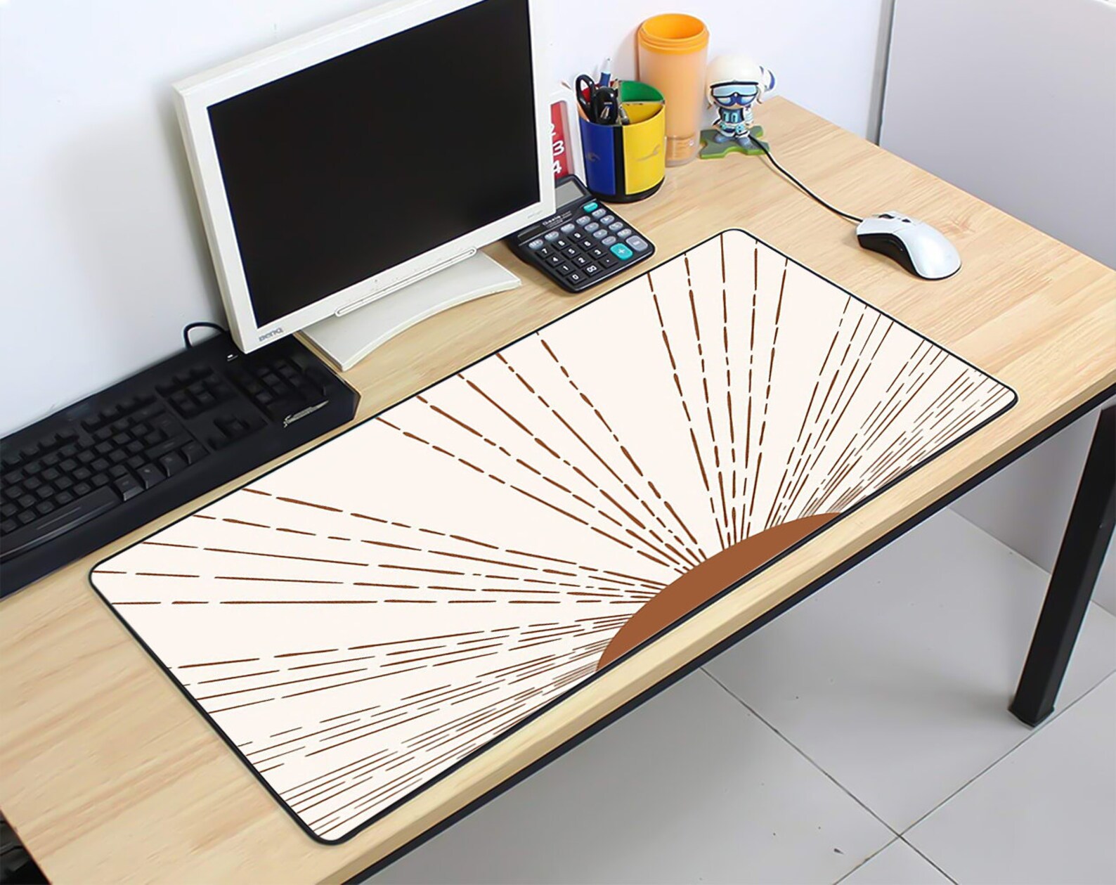 Sun Desk Mat Aesthetic Desk Mat Boho Desk Mat Sun Mouse Etsy