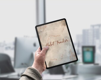 Digital Yearly Habit Tracker, GoodNotes, KeyNotes, Xodo with Hyperlinks