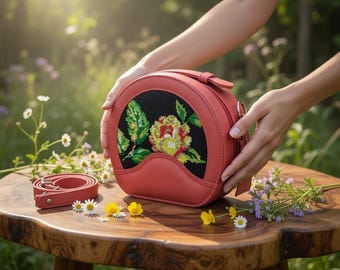 Ethnic Boho Bag – Artisan Crafted Handmade Leather Crossbody Purse For Her