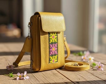 Leather Crossbody Bag for Women