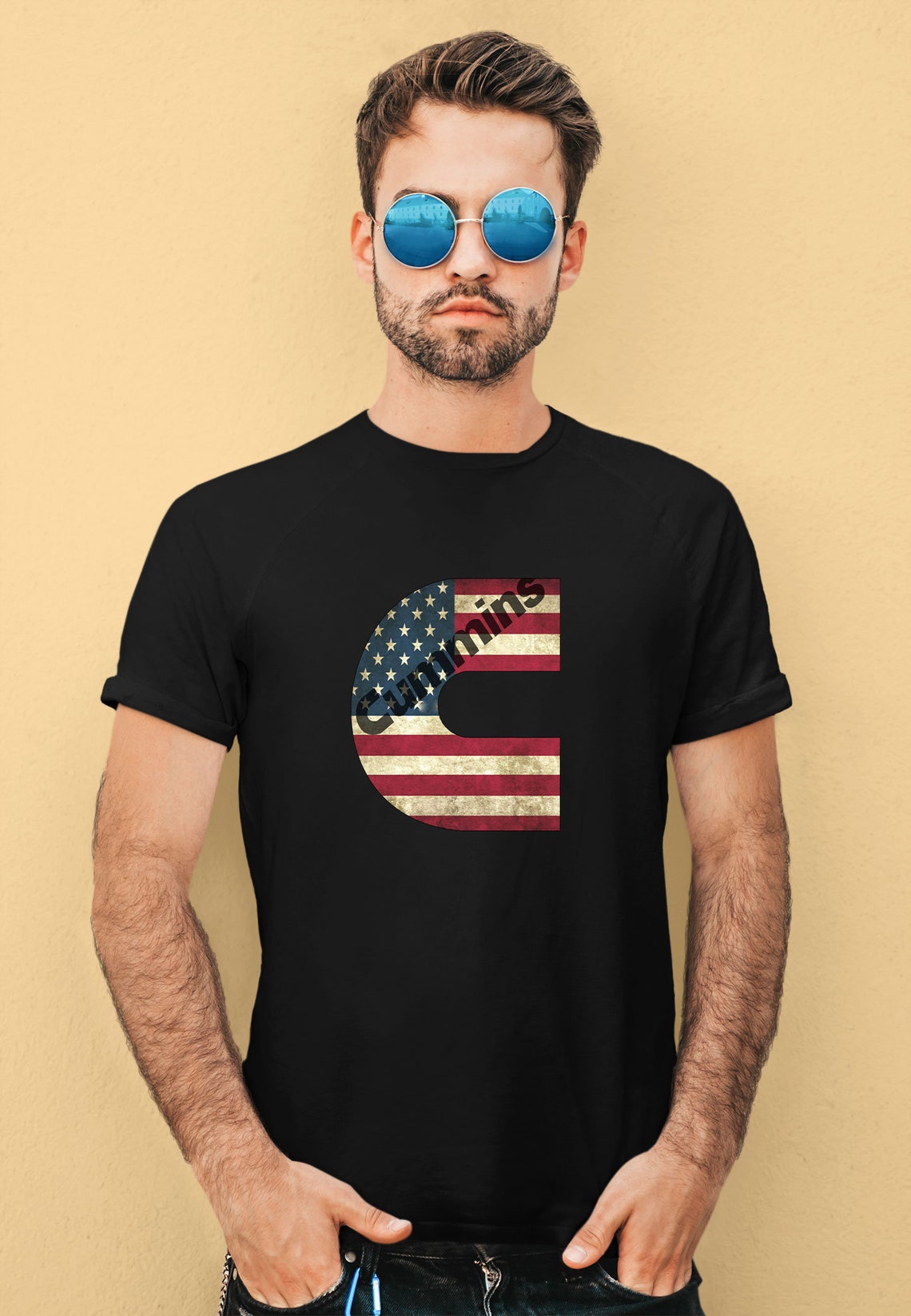Cummins American Flag Size S-3XL | Etsy