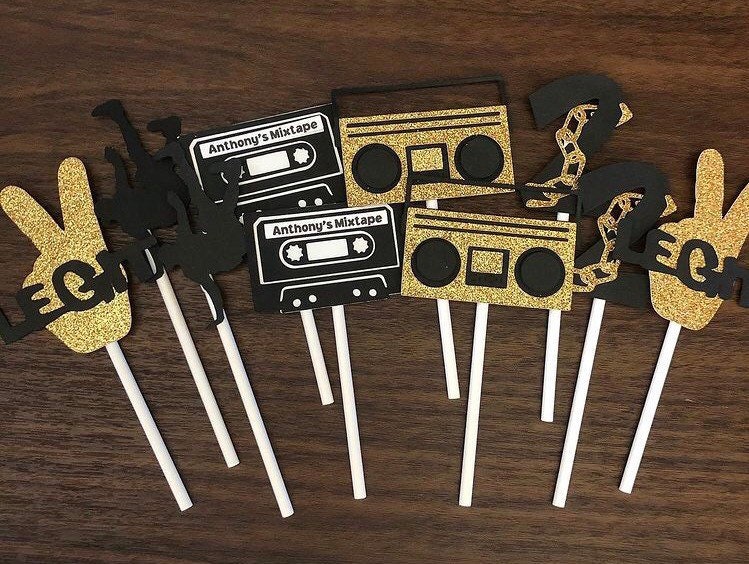 Two Legit Cupcake Toppers, 2 Legit Cupcake Toppers, Hip Hop Hooray Bi…