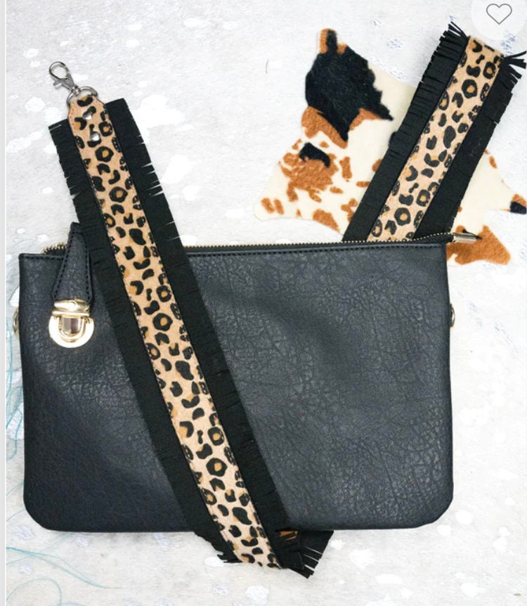 Diva Leopard Fringe Crossbody Handbag  Cross body handbags, Handbag,  Fringe crossbody