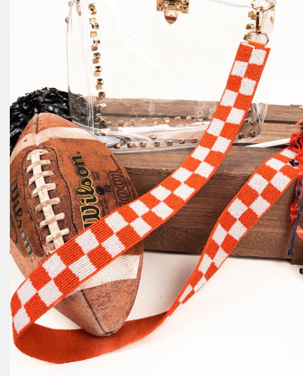 Orange and black purse hot sale