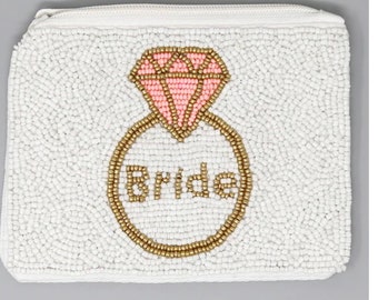 Bride Seed bead Coin Purse