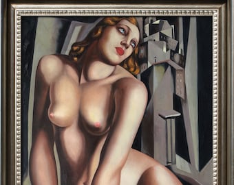 Tamara de Lempicka - Andromeda | The Slave 50 x 70 cm & 60 x 90 cm hand-painted hand-painted painting oil on canvas Art Deco painting Repro DE1