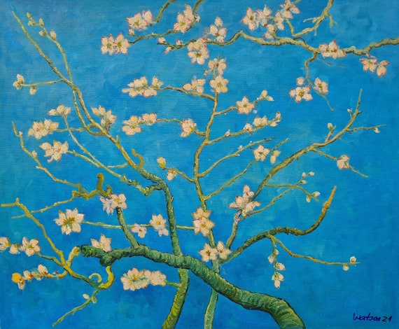 フィンセント・ファン・ゴッホ - アーモンドの花 50 x 60 cm