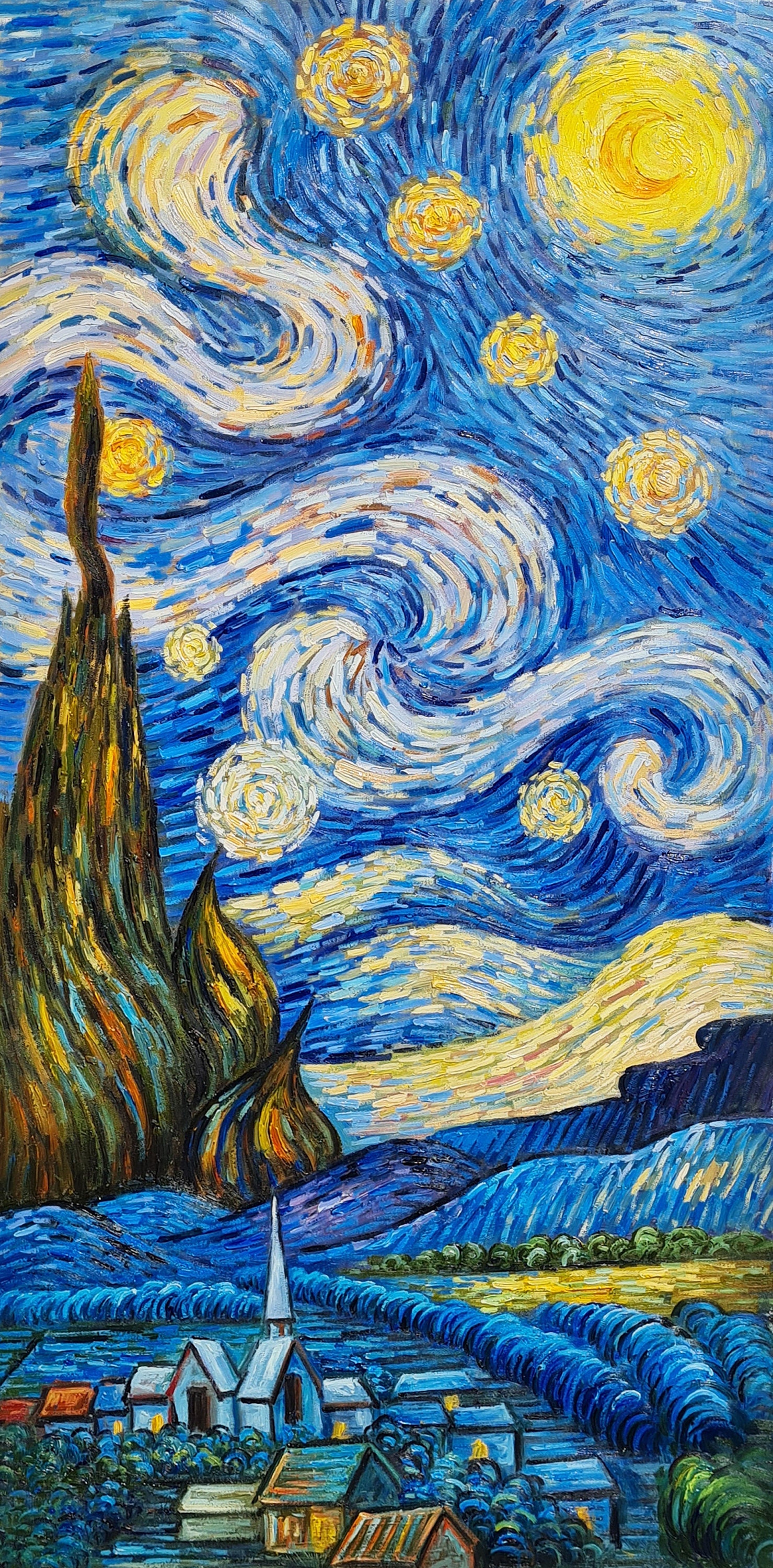 Vincent Van Gogh the Starry Night, Starry Night Over the Rhone 55