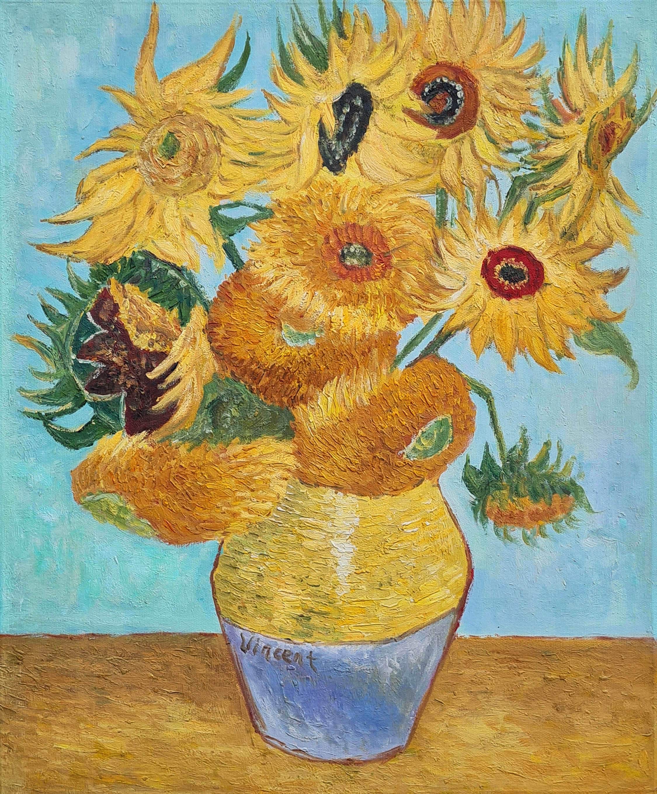  Girls' Bikini Set Van-Gogh-Sunflower-Starry-Art 2