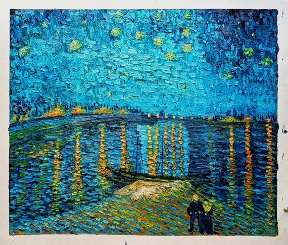 Vincent Van Gogh - Starry Night Over the Rhône 50 X 60 Cm