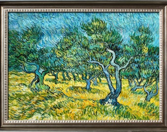 Vincent Van Gogh | Olive Orchard, Saint-Rémy 20X28", 50 x 70 cm Oil Painting on canvas Reproduction Hand-painted Oil Painting IN STOCK DE1 cym155