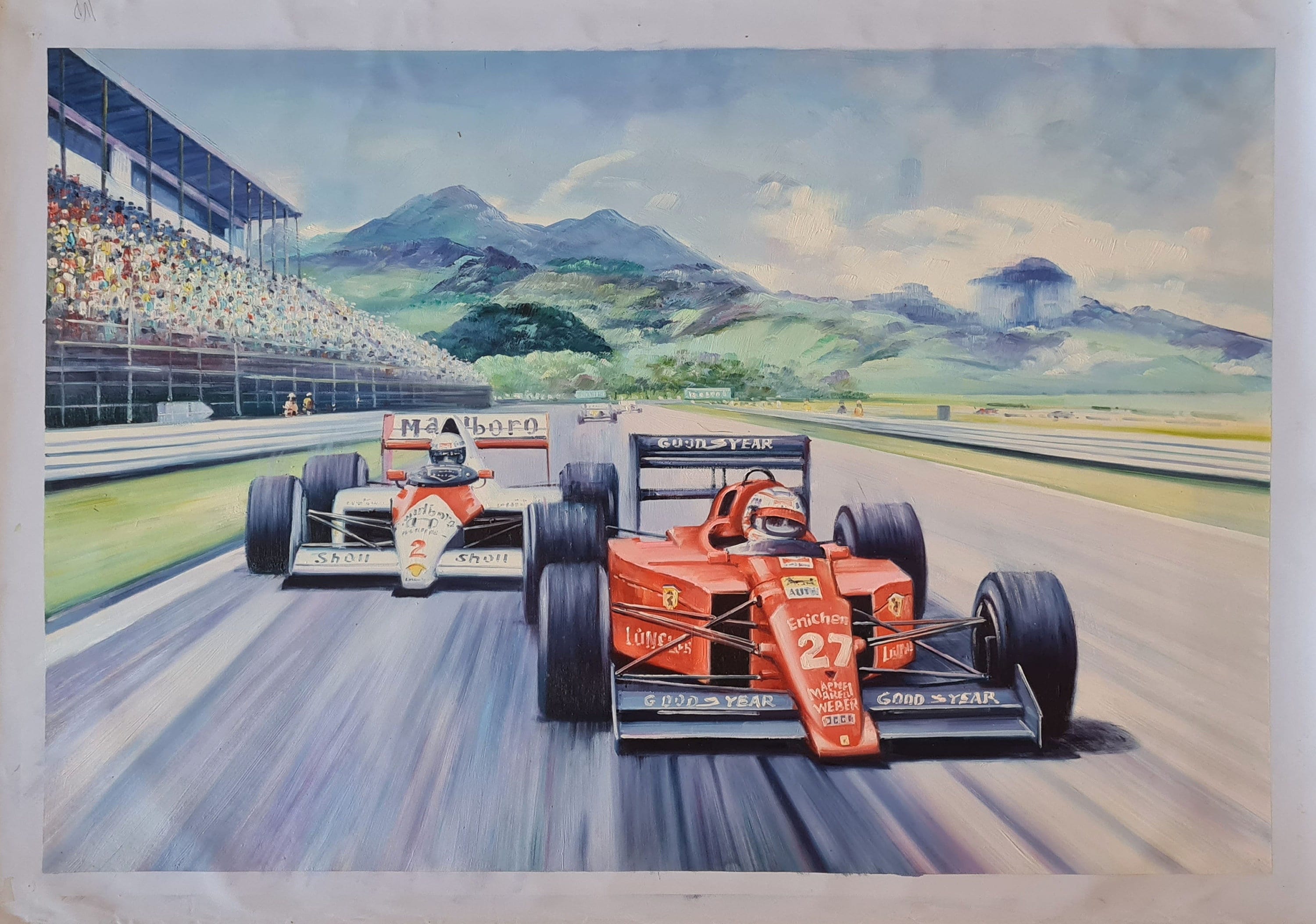 Formula 1, Ferrari Marlboro Racing Car Competition 60 X 90 Cm
