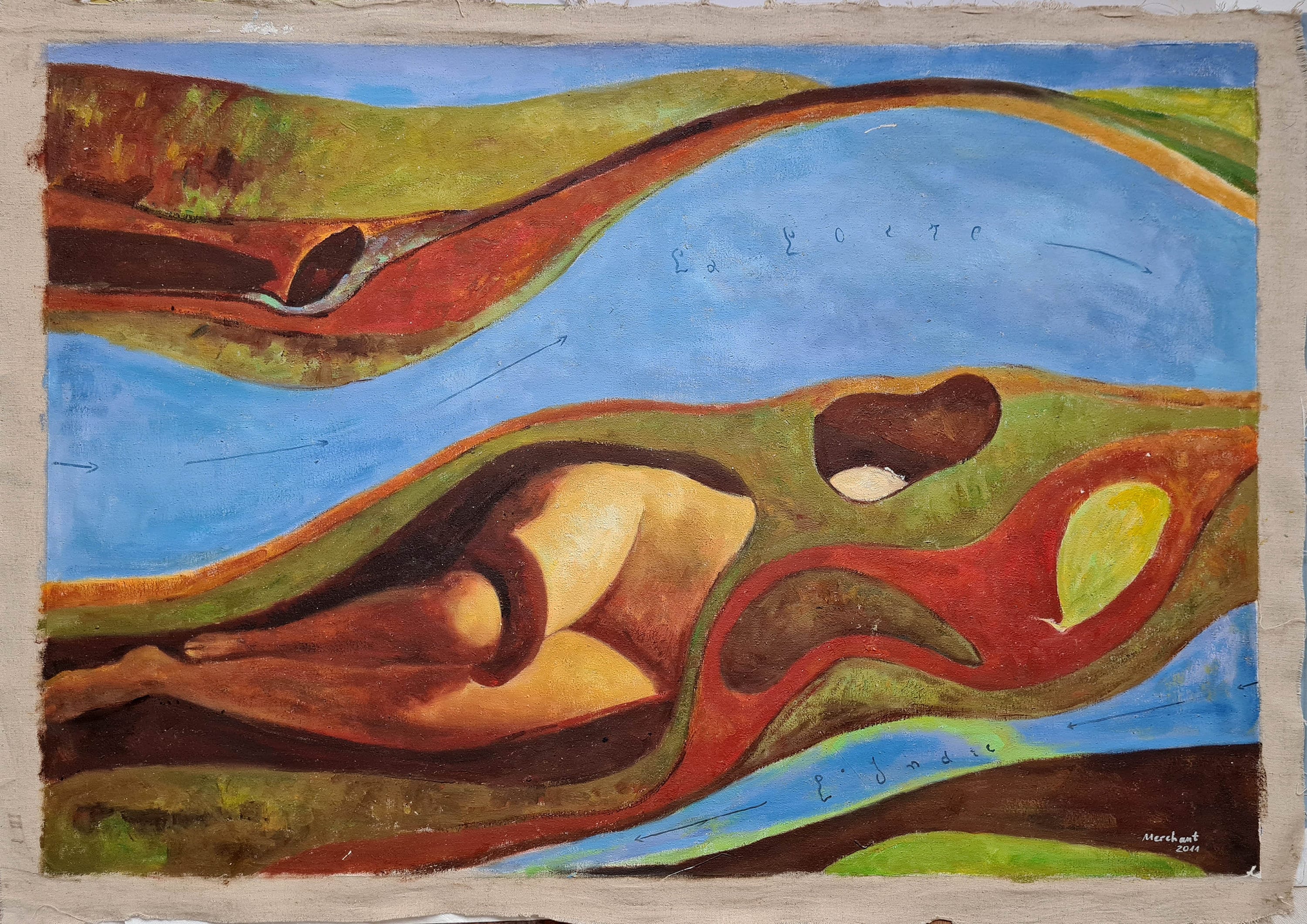 Max Ernst - the Garden of France 60 X 90 Cm HANDMADE IN STOCK Oil