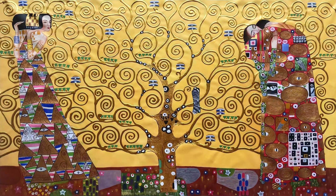 Gustav Klimt - Der Baum Des Lebens 36x61", 90x155cm the Tree of Life