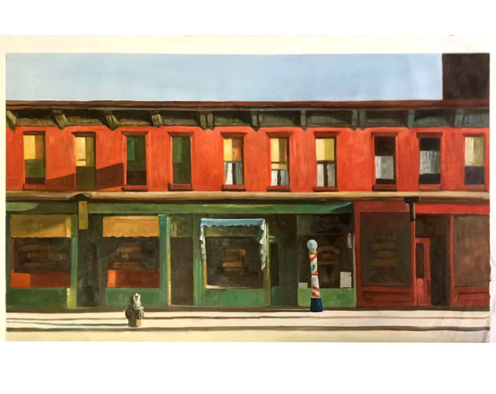 Edward Hopper Early Sunday Morning 60x100cm 24x40 Etsy Australia