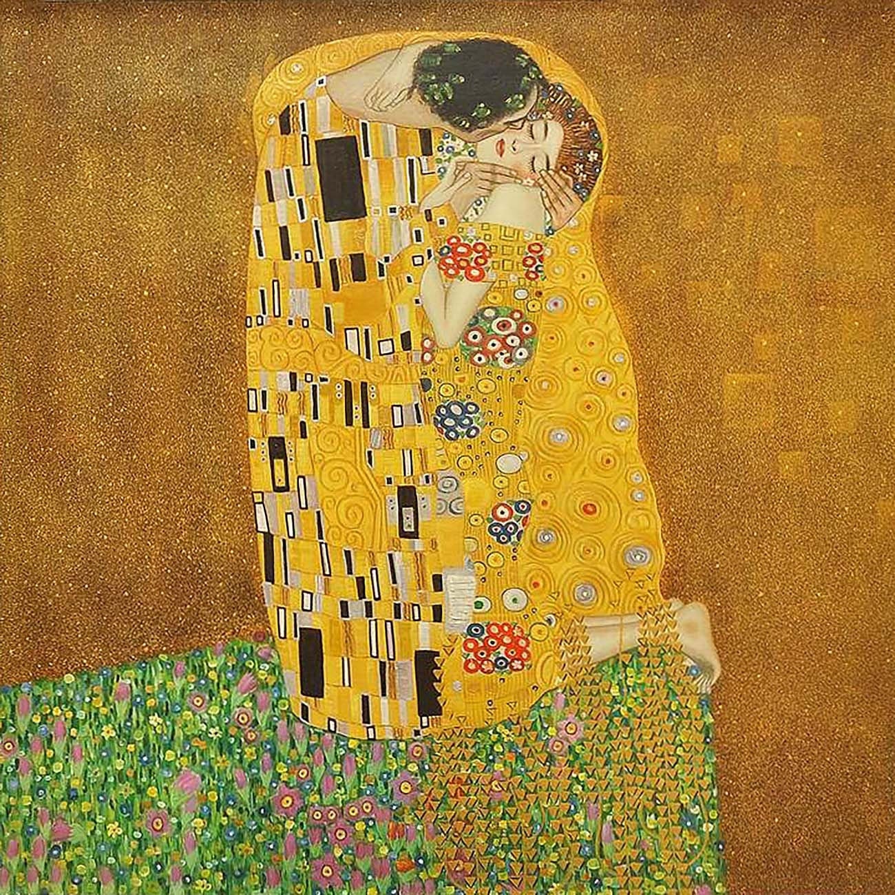 Gustav Klimt the Kiss the Kiss, Hand Painted Oil Painting