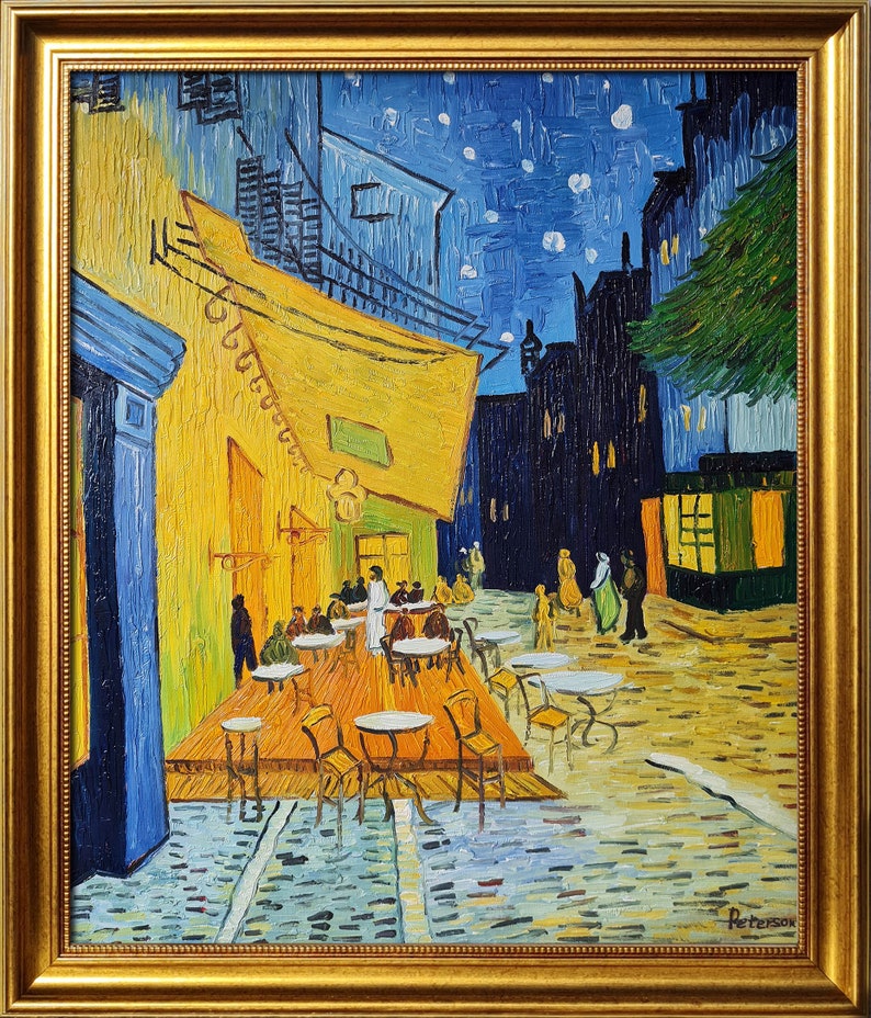 Vincent Van Gogh Café Terrace in the Evening in Arles 1988 - Etsy